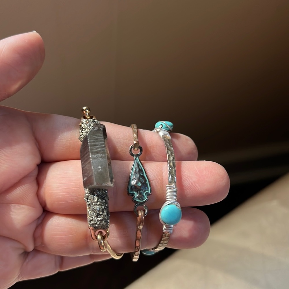 Bracelets. Set of three